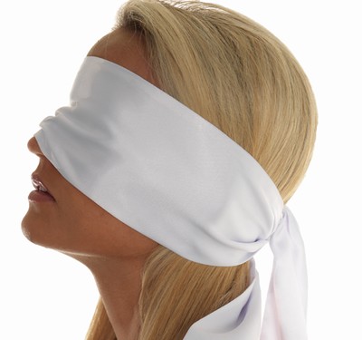 Blinddoek van 100% Polyester, wit