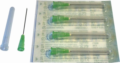 Injectienaalden set van 5 stuks 0,8 x 40 mm