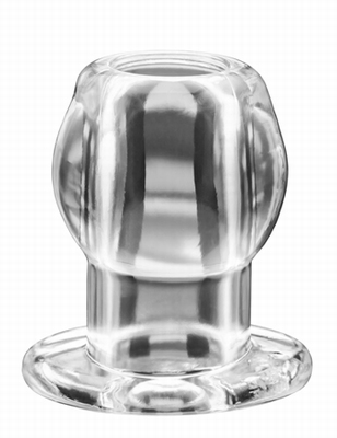 Perfect Fit ass tunnel buttplug, doorzichtig, large
