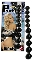 Jumbo Jelly Thai Beads, anaalballen, zwart