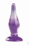 Plug-N-Go Purple Clear Buttplug. 